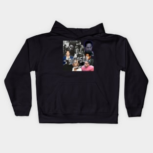 OJ Simpson Shirt, rip oj simpson, oj simpson, o.j. simpson, shitpost shirt, meme shirt, 1947-2024 Kids Hoodie